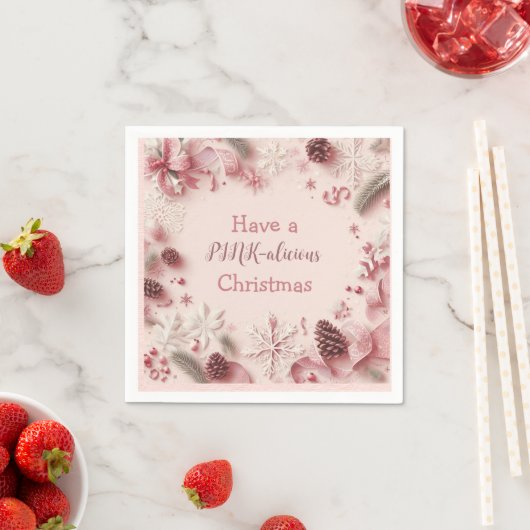 Ich wünsche Ihnen ein schönes Weihnachtsfest Serviette (Beispiel)