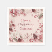 Ich wünsche Ihnen ein schönes Weihnachtsfest Serviette (Vorderseite)