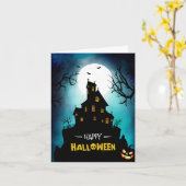 Ich wünsche Ihnen ein sehr glückliches Halloween Karte (Gelbe Blume)