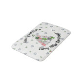 Ich wünsche Ihnen ein zorniges Weihnachten Badematte (Schrägansicht)