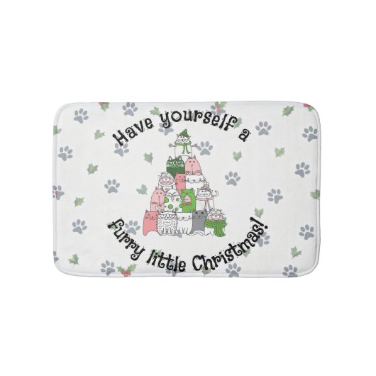 Ich wünsche Ihnen ein zorniges Weihnachten Badematte (Vorderseite)