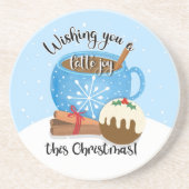 Ich wünsche Ihnen eine verspätete Freude an diesem Getränkeuntersetzer (Vorne)