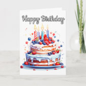 Ich wünsche Ihnen einen guten Geburtstag Karte (Vorderseite)