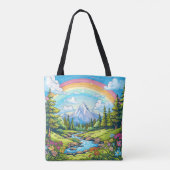 Ich wünsche Ihnen einen schönen Tag Tasche (Rückseite)