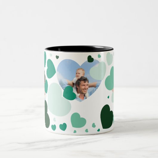 Ich wünsche Ihnen einen schönen Vater! Zweifarbige Tasse (Mittel)