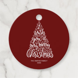 Ich wünsche Ihnen einen sehr erfreulichen Weihnach Geschenkanhänger