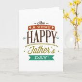 Ich wünsche Ihnen einen sehr glücklichen Vatertag Karte (Gelbe Blume)