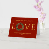 Ich wünsche Ihnen Frieden Freude und Liebe Weihnac (Orchidee)