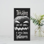 Ich wünsche Ihnen und Ihrem ein gruseliges glückli (Stehend Vorderseite)
