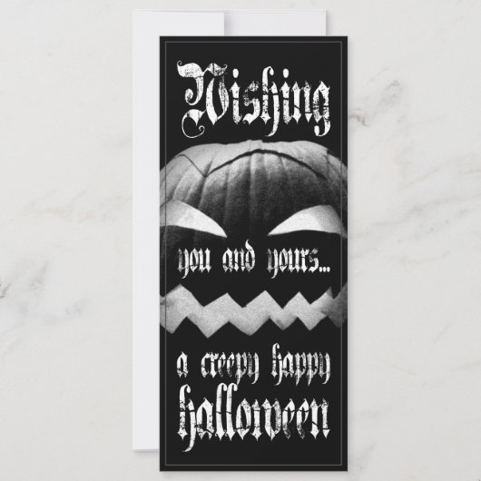 Ich wünsche Ihnen und Ihrem ein gruseliges glückli (Vorderseite)