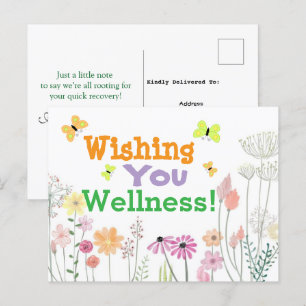 Ich wünsche Ihnen Wohlbefinden  Postkarte