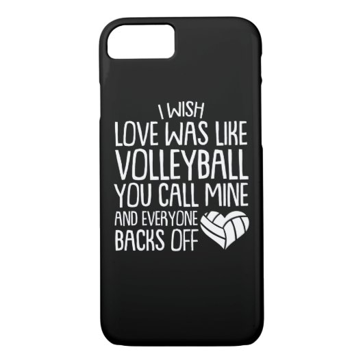 Ich wünsche Liebe wie Volleyball-Anruf-Bergwerk Case-Mate iPhone Hülle (Rückseite)
