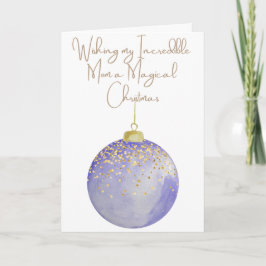 Ich wünsche meiner Mama ein magisches Weihnachtsfe Feiertagskarte