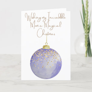Ich wünsche meiner Mama ein magisches Weihnachtsfe Feiertagskarte