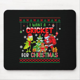 Ich wünsche mir ein Grille zu Weihnachten Dabbing Mousepad