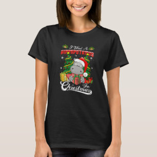 Ich wünsche mir ein Nilpferd für den Weihnachtsbau T-Shirt