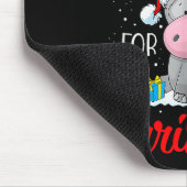 Ich wünsche mir ein Nilpferd zu Weihnachten Mousepad (Ecke)
