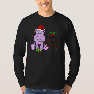 Ich wünsche mir ein Nilpferd zu Weihnachten Nilpfe T-Shirt