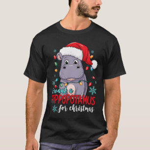 Ich wünsche mir ein Nilpferd zu Weihnachten Shirt