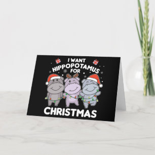 Ich wünsche mir ein Nilpferd zu Weihnachten Süße N