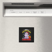 Ich wünsche mir einen Nilpferd zu Weihnachten  Magnet (In Situ (Geschirrspüler))