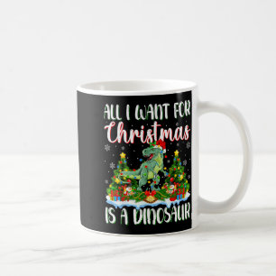 Ich wünsche mir zu Weihnachten ein Dinosaurier-Wei Kaffeetasse