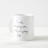 Ich wünschte, alles wäre so einfach, wie dick witz kaffeetasse (Vorderseite Links)