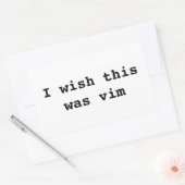 Ich wünschte, das wäre vibrig rechteckiger aufkleber (Umschlag)