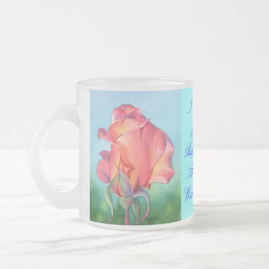 Ich wünschte dir Freude Mattglastasse (Links)