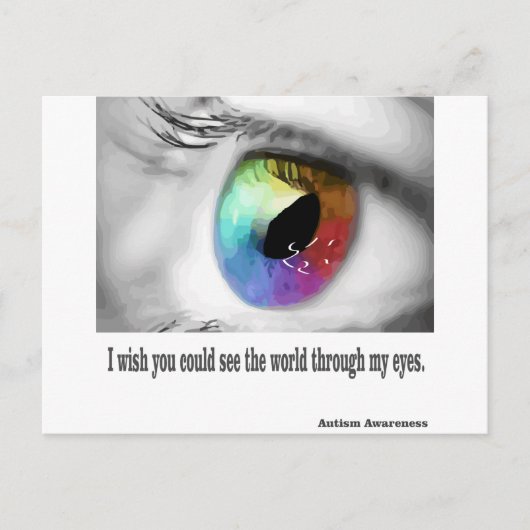 Ich wünschte, du könntest sehen postkarte (Vorderseite)