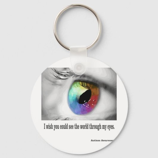 Ich wünschte, du könntest sehen schlüsselanhänger (Vorderseite)