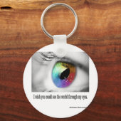 Ich wünschte, du könntest sehen schlüsselanhänger (Vorderseite)