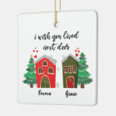 Ich wünschte, du lebst neben der Tür | Friends Nie Keramikornament (Links)