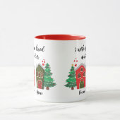 Ich wünschte, du lebst neben der Tür | Weihnachtsf Tasse (Zentrum)
