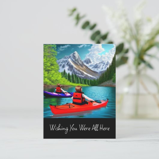 Ich wünschte, du wärest alle hier postkarte (Stehend Vorderseite)