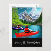 Ich wünschte, du wärest alle hier postkarte (Vorne/Hinten)