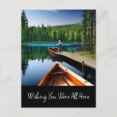 Ich wünschte, du wärest alle hier postkarte (Vorderseite)