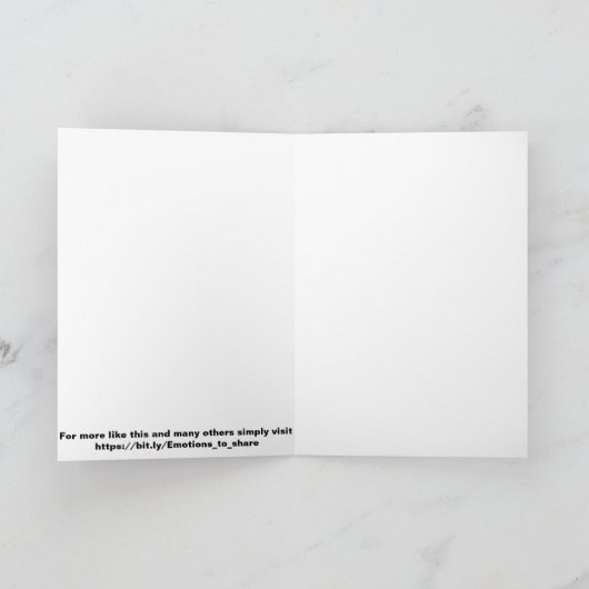 Ich wünschte, du wärest hier. karte (Innenseite)