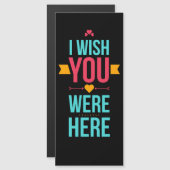 Ich wünschte, du wärest hier, Liebe hört Magnetkarte (Vorne/Hinten)