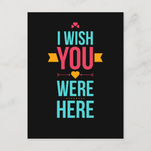 Ich wünschte, du wärest hier, Liebe hört Postkarte
