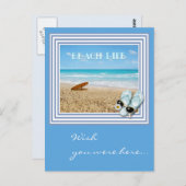 Ich wünschte, du wärest hier.. (personalisierbar) postkarte (Vorne/Hinten)