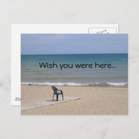 Ich wünschte, du wärest hier.. postkarte (Vorne/Hinten)