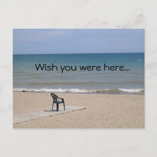Ich wünschte, du wärest hier.. postkarte (Vorderseite)
