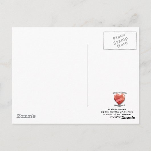 Ich wünschte, du wärest hier.. postkarte (Rückseite)