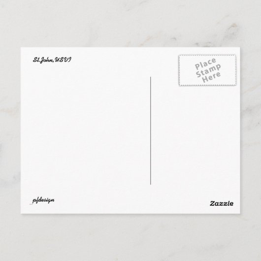 Ich wünschte, du wärest hier. postkarte (Rückseite)