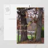 Ich wünschte, du wärest hier postkarte (Vorne/Hinten)