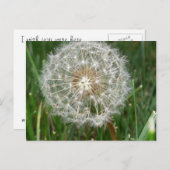 Ich wünschte, du wärest hier postkarte (Vorne/Hinten)