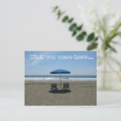 Ich wünschte, du wärest hier.. postkarte (Stehend Vorderseite)