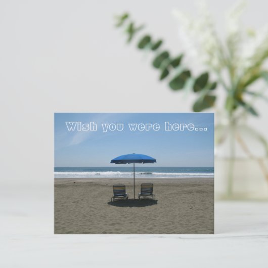 Ich wünschte, du wärest hier.. postkarte (Stehend Vorderseite)