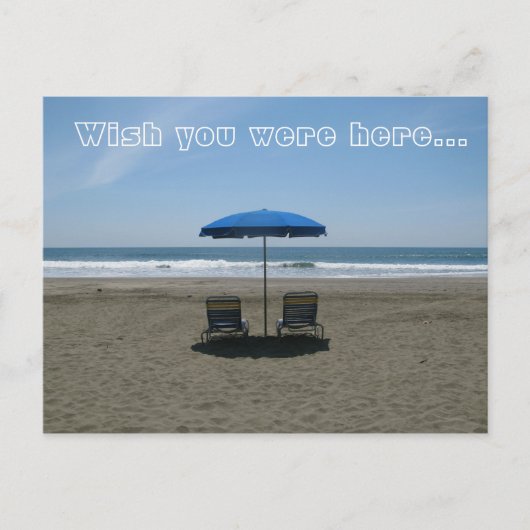 Ich wünschte, du wärest hier.. postkarte (Vorderseite)